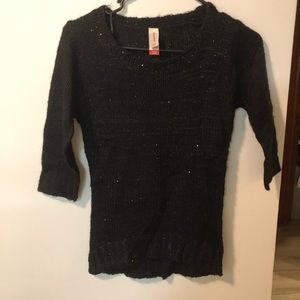 Knit sweater with sequins